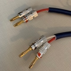 スピーカーケーブルとバナナプラグ　セット