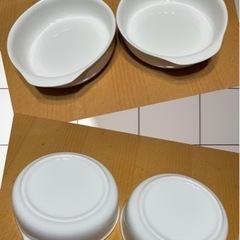 ヤマザキ白皿　深皿4枚　さらに皿プレゼントの画像