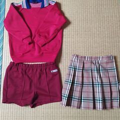 伊奈町しろがね幼稚園制服スカート、運動着