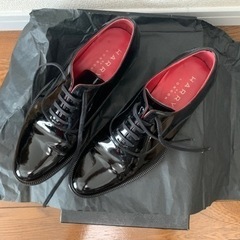 HARRYS OF LONDON メンズサイズ40 パテントレザー オックスフォードシューズの画像