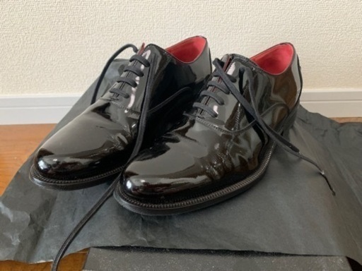 HARRYS OF LONDON メンズサイズ40 パテントレザー オックスフォードシューズ