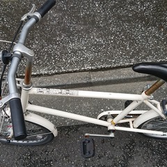 無印良品 20インチコンパクト自転車 オフホワイトの画像