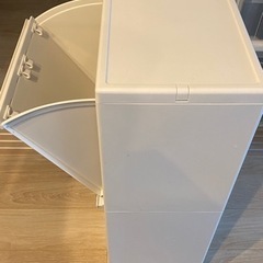 ニトリ ワイド分別ペール 2段 40L ゴミ箱の画像