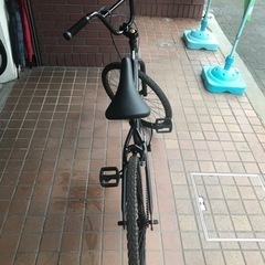 24インチ　BMX風　ノーパンクタイヤ　ブラックの画像