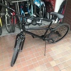24インチ　BMX風　ノーパンクタイヤ　ブラック