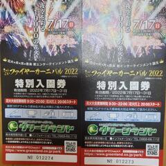 グリーンランド 特別入場券 2枚 1200円