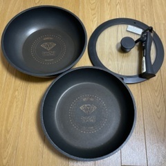 【中古】アイリスオーヤマ 取っ手が取れるフライパン