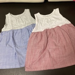 無印良品　チュニック　ワンピース　100サイズ　双子