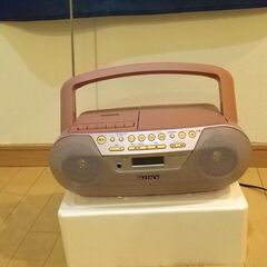 SONY　ソニーCDラジカセ　ピンク