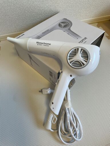 コイズミ モノクローム ヘアドライヤー ホワイト KHD-9470/WH （３ｍコード）