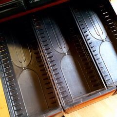 在庫2個 カセットケース 昭和レトロ カセットボックス カセットラック カセット収納　/TJ-0395 南　の画像