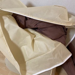布団セット　ダブルサイズ　茶色の画像
