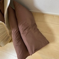 布団セット　ダブルサイズ　茶色