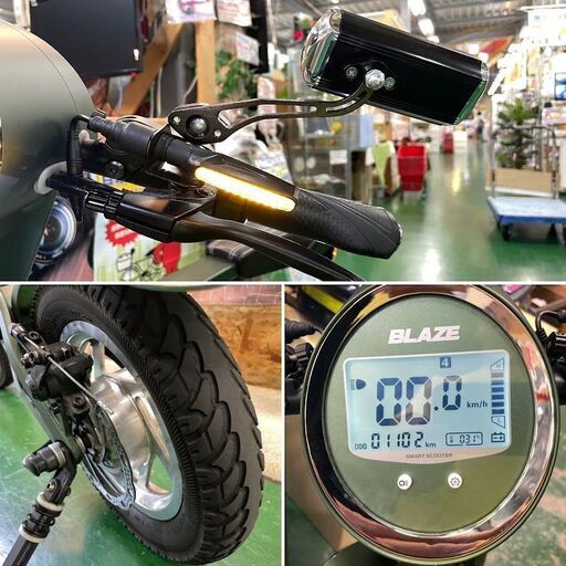 BLAZE SMART EV ミラー＆ウィンカーショップカスタム 電動バイク 【愛品倶楽部柏店】