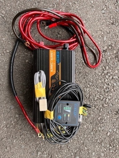 EDECOA 1000W 最大2000W純正弦波インバーター　付属品付き