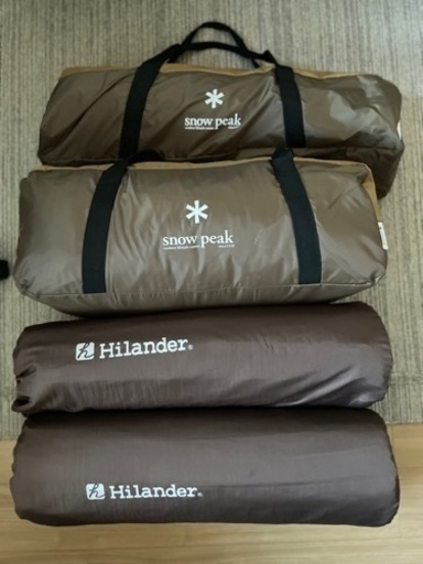 【値下げ】スノーピーク　エントリーパックTT &ハイランダーインフレーターマットダブル×2