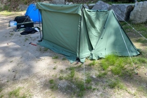 人気パップテント　ゴットパップ　前幕付き　ソロベース