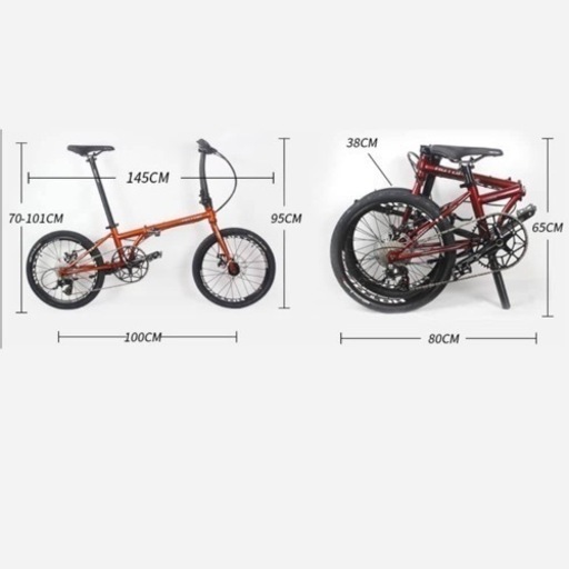大幅値下げ‼️新品?定価88,000円！折り畳み自転車 20インチ  超軽量 10.7kg 11段変速 