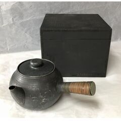 e1727 錫製 急須 合わせ箱 茶道具 錫急須