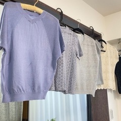 2000円　レディースまとめ売り4点セット　トップス半袖サマーニット