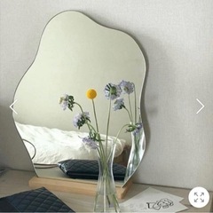 お取引決定◎ 卓上鏡 韓国ウェーブミラーの画像