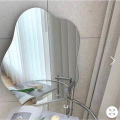お取引決定◎ 卓上鏡 韓国ウェーブミラーの画像