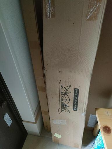 新品☆Camping Cot + Pad 折り畳み アウトドア ベッド