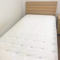 ❁最終値下げ！早く引き取れる方優先☆ ニトリ シングルベッド+マットレス(Nスリープ) 定価7万円のセット　東大宮駅周辺で現地引取 ❁の画像