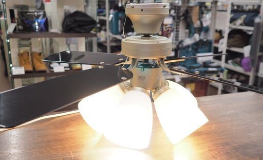 札幌発 大光電機 DAIKO シーリングファン ASL-501S 2018年製 ファン本体+灯具セット ～8畳 リモコン付き 羽根リバーシブル