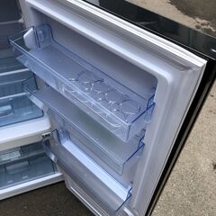 ㉟【税込み】アズマ 170L 2ドア冷蔵庫 MR-GL170A ブラック ガラストップ 2020年製【PayPay使えます】 ㉟【税込み】アズマ 170L 2ドア冷蔵庫 MR-GL170A ブラック
