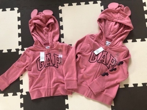 GAP ミッキーパーカー 95cm、110cm 2枚セット新品タグ付き 兄弟姉妹お揃いコーデ