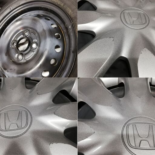 ＜スタッドレスタイヤ & ホイール 4本＞ 165/65R14 ブリヂストン 2017年製 2014年製  14x4.5J ホンダ 4