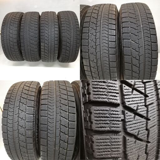 ＜スタッドレスタイヤ & ホイール 4本＞ 185/70R14 VRX 2017年製 70～80%  14x5.5J ホットスタッフ 4H -100 アクア フリード   ～横浜市旭区 ズーラシア近く～