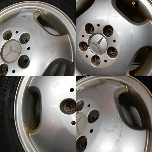 ＜スタッドレスタイヤ・ホイール 4本＞ 185/60R15 グッドイヤー 2017年製 70%  15X5.5 メルセデスベンツ Aクラス W168 5H -112   ～横浜市旭区 ズーラシア近く～