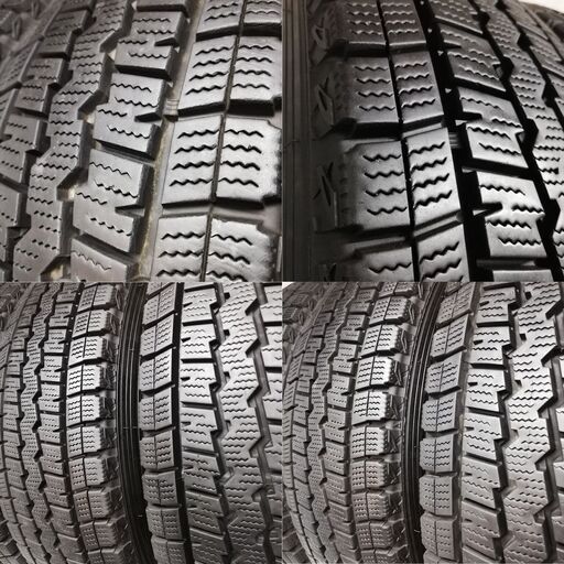 ＜スタッドレスタイヤ・ホイール 4本＞ 195/80R15 ダンロップ 85～90% 2016年製  15x6J ハイエース200系 6h -139.7   ～横浜市旭区 ズーラシア近く～