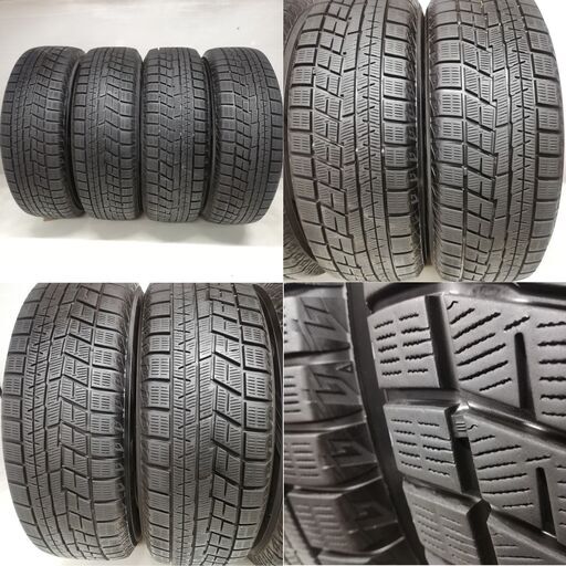 ＜スタッドレスタイヤ・ホイール 4本＞ 195/65R15 ヨコハ マタイヤ 2017年製  15x6J トヨタ 5H -100 ウィッシュ プリウス プレミオ    ～横浜市旭区 ズーラシア近く～