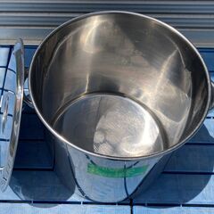 EBM　半寸胴鍋　39cm　46L　モリブデン鋼入　SUS316（耐酸性） 目盛り付き　②の画像