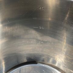 EBM　半寸胴鍋　39cm　46L　モリブデン鋼入　SUS316（耐酸性） 目盛り付き　②の画像