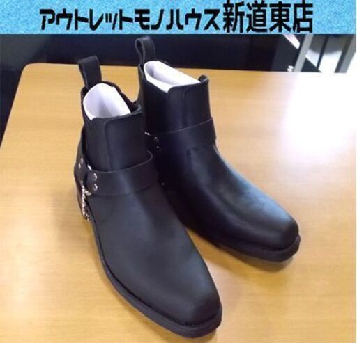 ALPHA INDUSTRIES サイドゴアブーツ 26.5cm 黒 アルファ インダストリーズ リングブーツ バイカー ライディング 札幌市東区 新道東店