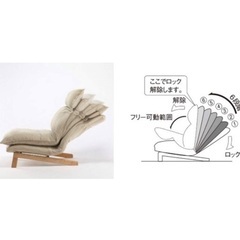 無印良品 ハイバックリクライニングソファの画像