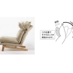 無印良品 ハイバックリクライニングソファの画像