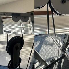 BODYSOLID ボディソリッド ラットマシン ラットプルダウン 背筋 ダンベル10㎏2枚付！USED品 現状にて 引取歓迎！の画像