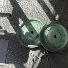 BODYSOLID ボディソリッド ラットマシン ラットプルダウン 背筋 ダンベル10㎏2枚付！USED品 現状にて 引取歓迎！の画像