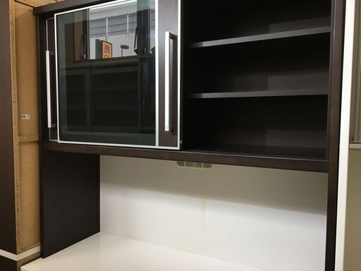 近藤産業　レンジボード　キッチンボード　システムキッチンボード　食器棚　幅120cm　Moiss加工　クリーニング済　堺市　石津 