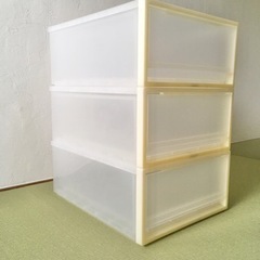 ★お取引者さま決定★【3個セット】無印良品 PP収納ケース引出式・小