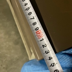 ロッカー　物置き　美品　鍵付き　可変式棚板1枚付き　設置用コンクリブロックも付属の画像