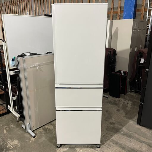 7/22 販売済IS 2016年製 三菱 ノンフロン冷凍冷蔵庫 MR-CX37A ホワイト 365L 3ドア 動作確認済み MITSUBISHI 菊倉KB