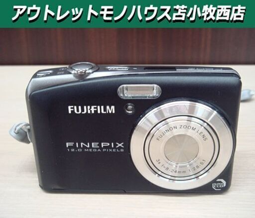 FUJIFILM デジタルカメラ FINEPIX F60fd 動作品 ブラック 充電器/電池パック付き 1200万画素 苫小牧西店