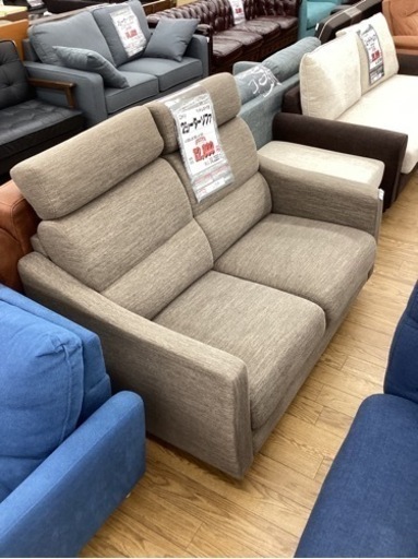 KG-61【新入荷　リサイクル品】ニトリ　2シーターソファ　ブラウン