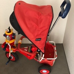 三輪車　ides ポップンカーゴ三輪車　ミッキーマウスの画像